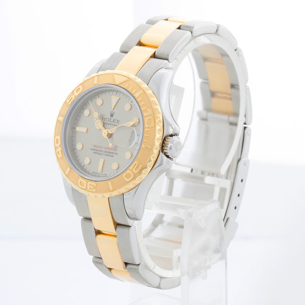 Rolex Ladies Yacht - Master 2-Tone Watch 69623 Silver Dial