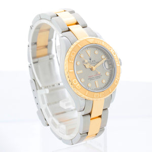 Rolex Ladies Yacht - Master 2-Tone Watch 69623 Silver Dial