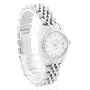 Rolex Lady Datejust Stainless Steel Factory Diamond Dial  Watch 179174