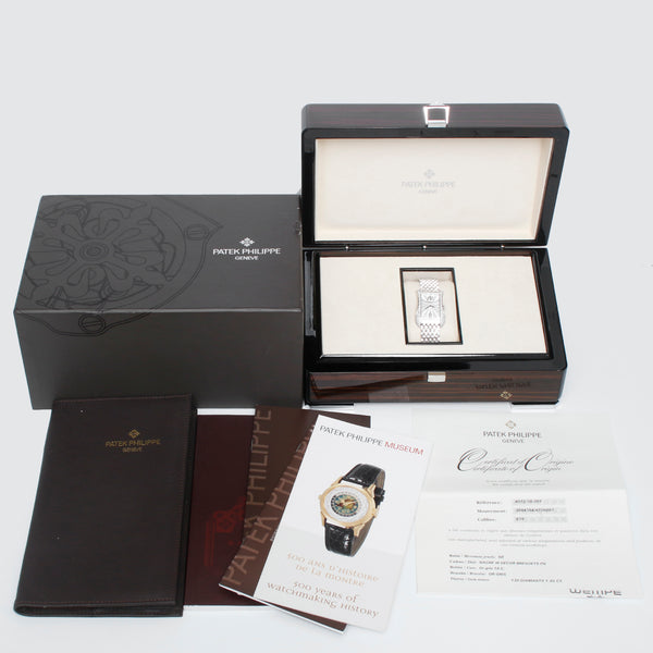 Patek Philippe Gondolo White Gold Mother of Pearl Diamond Ladies Watch 4972G