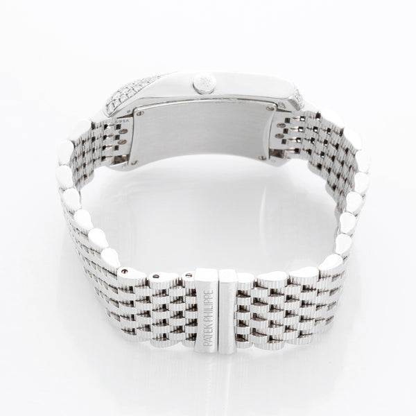 Patek Philippe Gondolo White Gold Mother of Pearl Diamond Ladies Watch 4972G