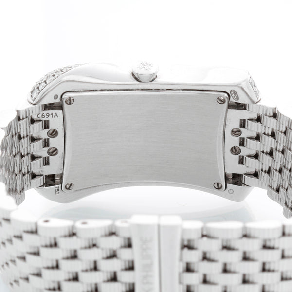 Patek Philippe Gondolo White Gold Mother of Pearl Diamond Ladies Watch 4972G