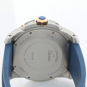 Calibre de Cartier Diver Men's Large 18k Rose Gold & Steel  Watch W2CA0009