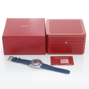 Calibre de Cartier Diver Men's Large 18k Rose Gold & Steel  Watch W2CA0009