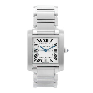 Cartier Tank Francaise Automatic Men's Stainless Steel Watch W51002Q3 2302
