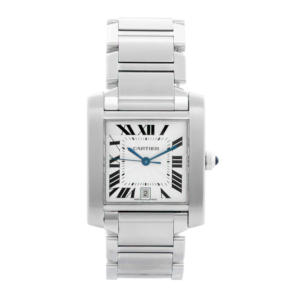 Cartier Tank Francaise Automatic Men's Stainless Steel Watch W51002Q3 2302