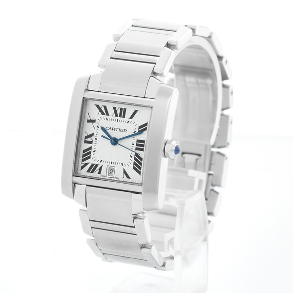 Cartier Tank Francaise Automatic Men's Stainless Steel Watch W51002Q3 2302