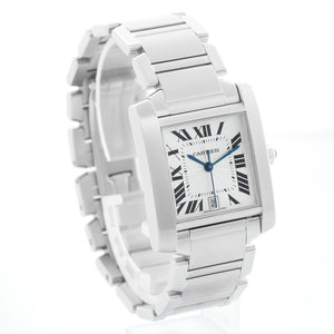 Cartier Tank Francaise Automatic Men's Stainless Steel Watch W51002Q3 2302