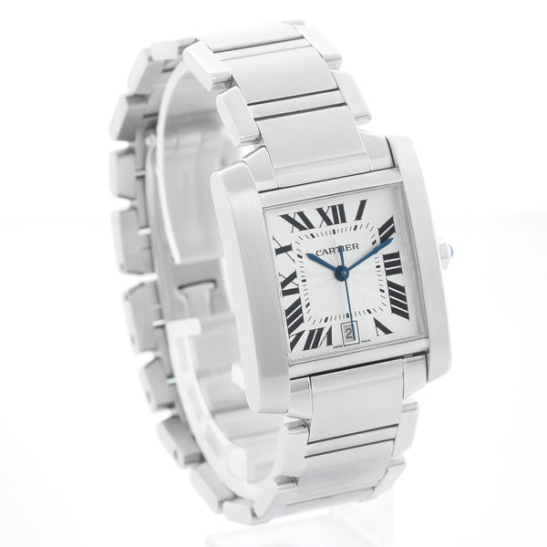 Cartier Tank Francaise Automatic Men's Stainless Steel Watch W51002Q3 2302