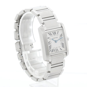 Cartier Tank Francaise Midsize Stainless Steel Watch W51011Q3 2465