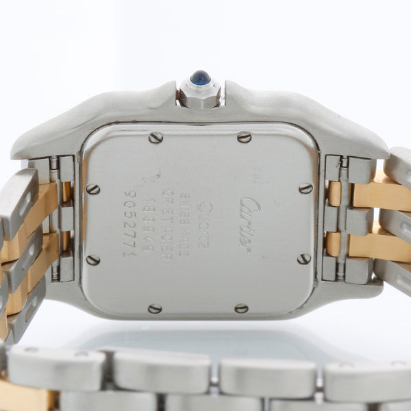 Cartier 2-Row Panther 2-Tone Steel & Gold Watch W25028B6