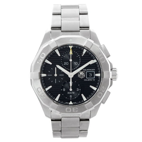 Tag Heuer Aquaracer Automatic Chronograph Men's Diver's Watch  CAY2112.BA0927 Black Dial