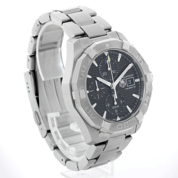 Tag Heuer Aquaracer Automatic Chronograph Men's Diver's Watch  CAY2112.BA0927 Black Dial – Image 2