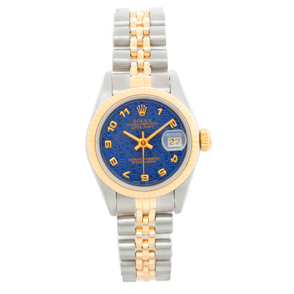 Ladies Rolex Datejust Watch 69173 Blue Jubilee Dial