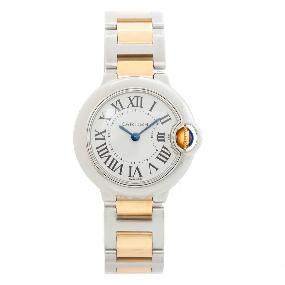 Cartier Ballon Bleu Ladies Stainless Steel and Yellow Gold 3009 W69007Z3