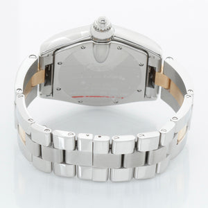 Cartier Roadster Men's Steel & Gold 2-Tone Watch W62031Y4 Silver Dial 2510