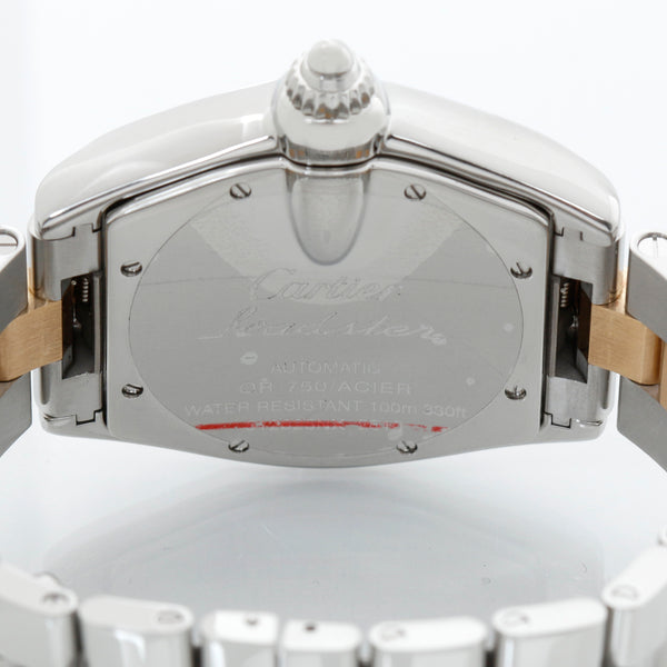 Cartier Roadster Men's Steel & Gold 2-Tone Watch W62031Y4 Silver Dial 2510