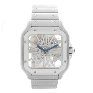 Cartier Santos de Cartier Skeleton Stainless Steel Watch WHSA0015 4109
