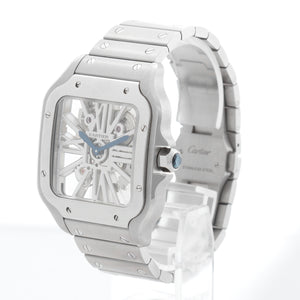 Cartier Santos de Cartier Skeleton Stainless Steel Watch WHSA0015 4109