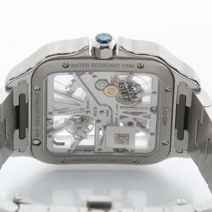 Cartier Santos de Cartier Skeleton Stainless Steel Watch WHSA0015 4109