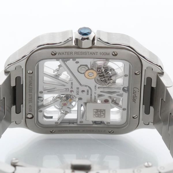 Cartier Santos de Cartier Skeleton Stainless Steel Watch WHSA0015 4109