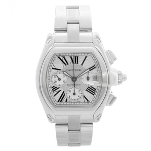 Cartier Roadster Chronograph Men's Stainless Steel Automatic Watch 2618 W62006X6