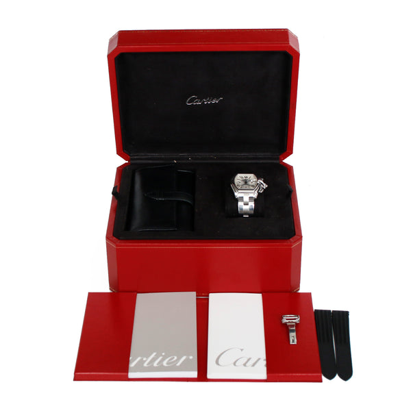 Cartier Roadster Chronograph Men's Stainless Steel Automatic Watch 2618 W62006X6 – Image 6