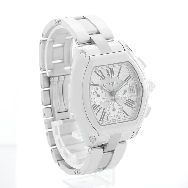 Cartier Roadster Chronograph Men's Stainless Steel Automatic Watch 2618 W62006X6 – Image 3