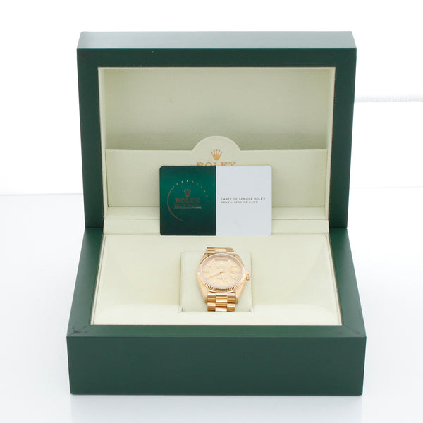 Rolex President Day-Date Men's 18k Gold Watch 18038