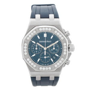 Audemars Piguet Royal Oak Blue Dial Chronograph Steel Ladies 26231ST.ZZ.D027CA.01