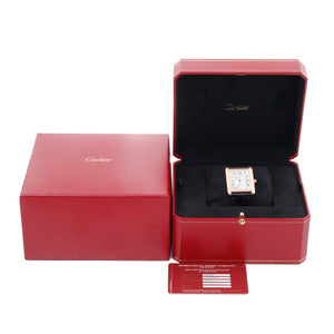 Cartier Men's Extra Large Tank Solo Stainless Steel & Rose Gold Watch W5200026 3514 – Image 6