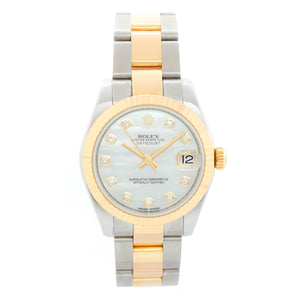 Rolex Datejust 2-Tone Mother of Pearl Dial Oyster Watch 178273
