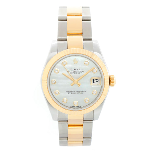 Rolex Datejust 2-Tone Mother of Pearl Dial Oyster Watch 178273