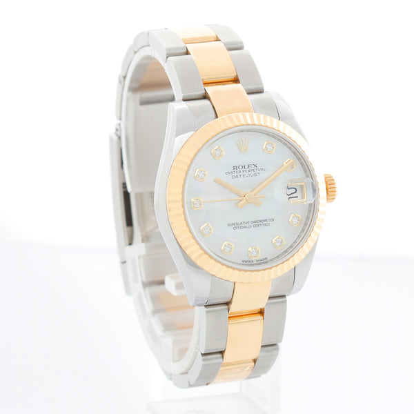 Rolex Datejust 2-Tone Mother of Pearl Dial Oyster Watch 178273