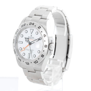 Rolex Explorer II Men's Stainless Steel Watch 226570 White Dial with Date