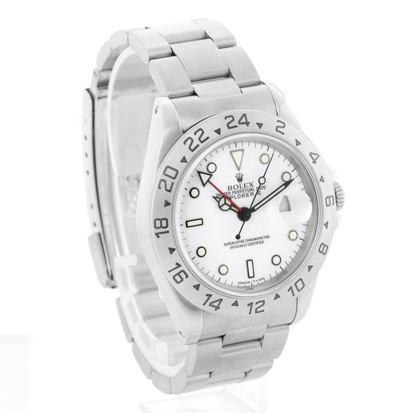 Discontinued Rolex Explorer II Men's Stainless Steel Watch 16570 – Image 4