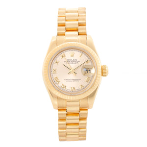 Rolex Ladies President 18k Yellow Gold Watch 179178