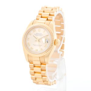 Rolex Ladies President 18k Yellow Gold Watch 179178 – Image 2