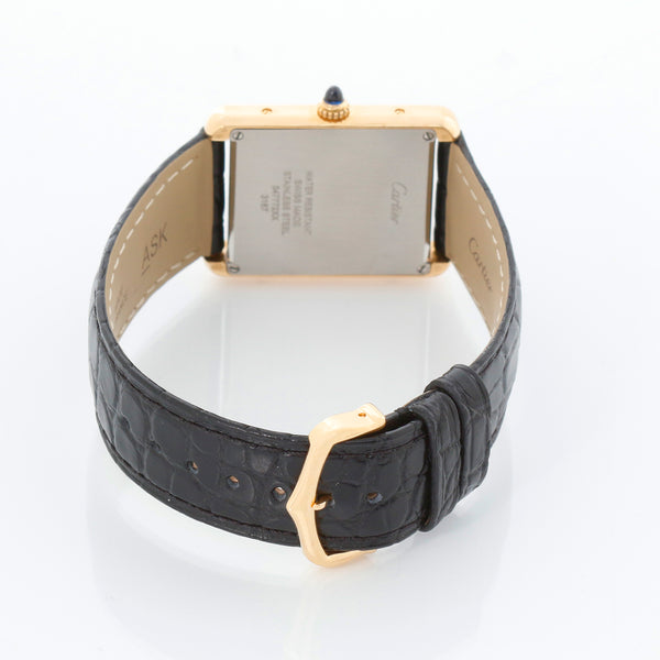 Mens Cartier Tank Solo Stainless Steel & Yellow Gold Watch 3167 W5200004