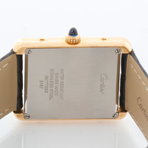 Mens Cartier Tank Solo Stainless Steel & Yellow Gold Watch 3167 W5200004