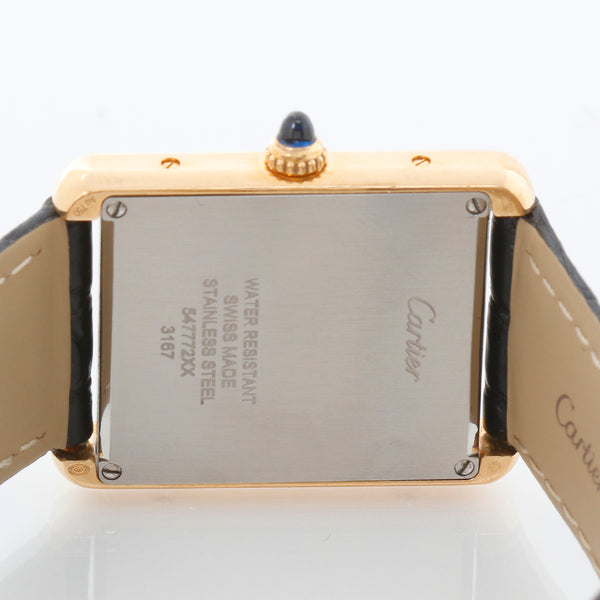 Mens Cartier Tank Solo Stainless Steel & Yellow Gold Watch 3167 W5200004