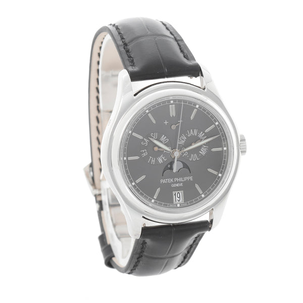 Patek Philippe Travel Time Men's Platinum Watch 5146P – Image 5