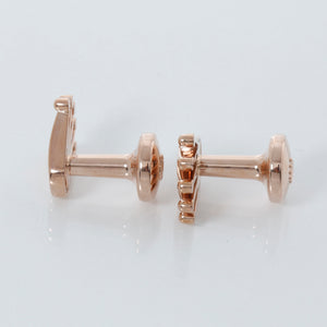 Rolex Crown Logo Everose Gold Cufflinks A1015 – Image 3