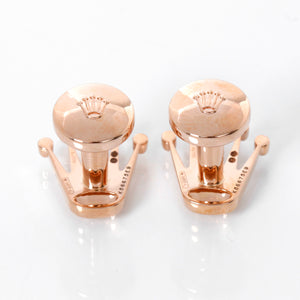 Rolex Crown Logo Everose Gold Cufflinks A1015 – Image 4