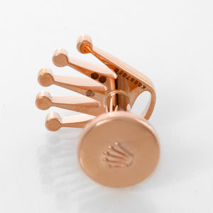 Rolex Crown Logo Everose Gold Cufflinks A1015 – Image 5