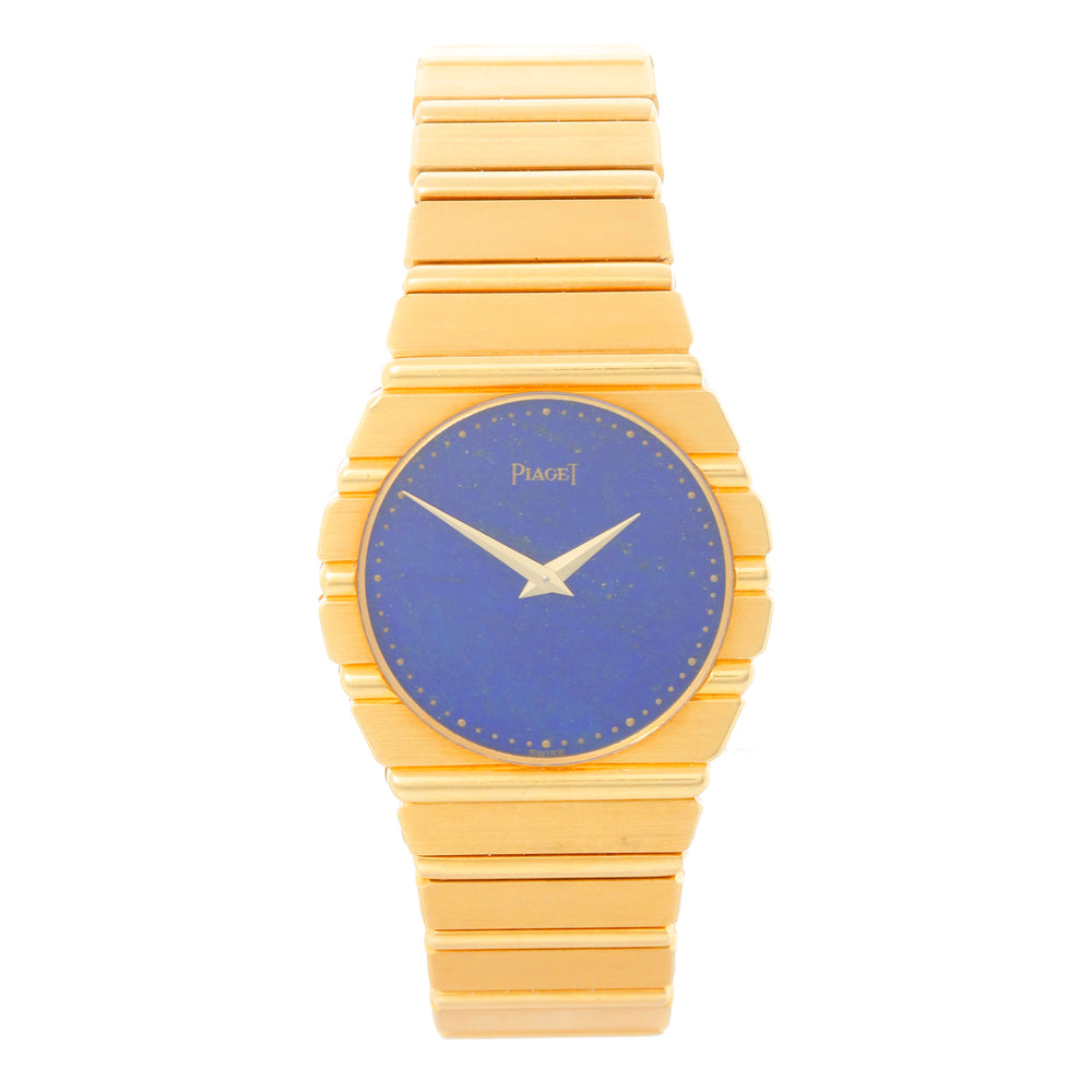 Piaget Polo 18K Yellow Gold Midsize Lapis Lazuli Watch 791C701