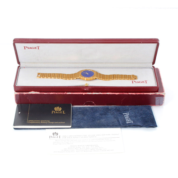 Piaget Polo 18K Yellow Gold Midsize Lapis Lazuli Watch 791C701 – Image 6