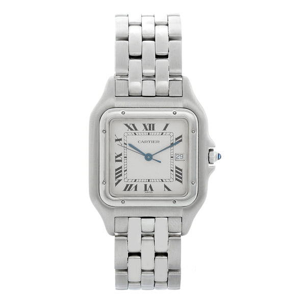 Cartier Jumbo Panther Stainless Steel Men's Quartz Watch with Date W25032P5