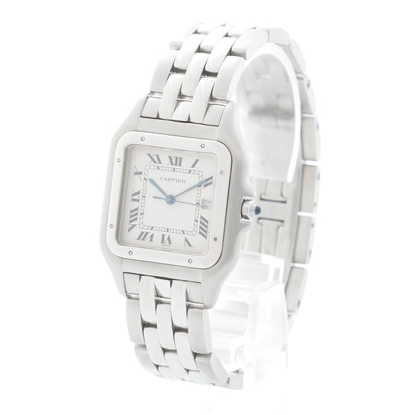 Cartier Jumbo Panther Stainless Steel Men's Quartz Watch with Date W25032P5