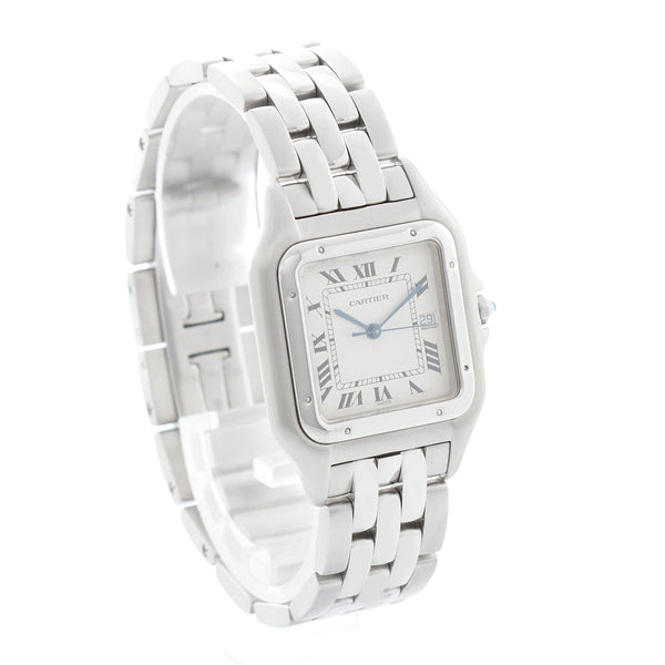 Cartier Jumbo Panther Stainless Steel Men's Quartz Watch with Date W25032P5